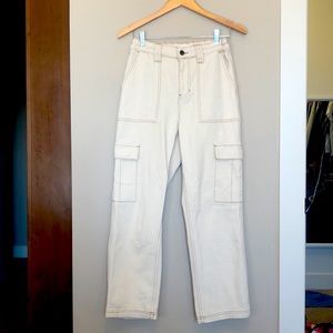 PACSUN Cream Carpenter Pants
